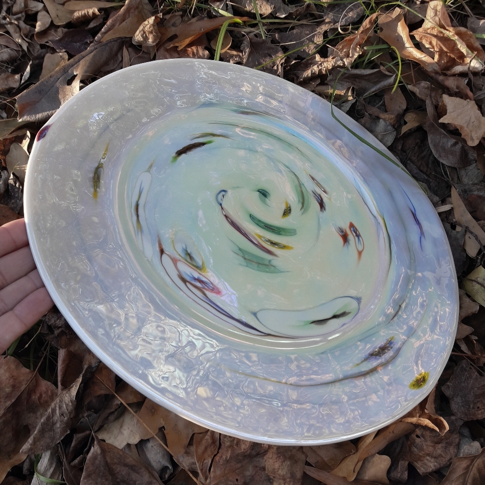 Murano Glass Plate Italian Art Glass Millefiori - Picture 16 of 16